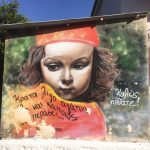 Foto des Graffitis "Willkommen in Glyfada" von Skitsofrenis